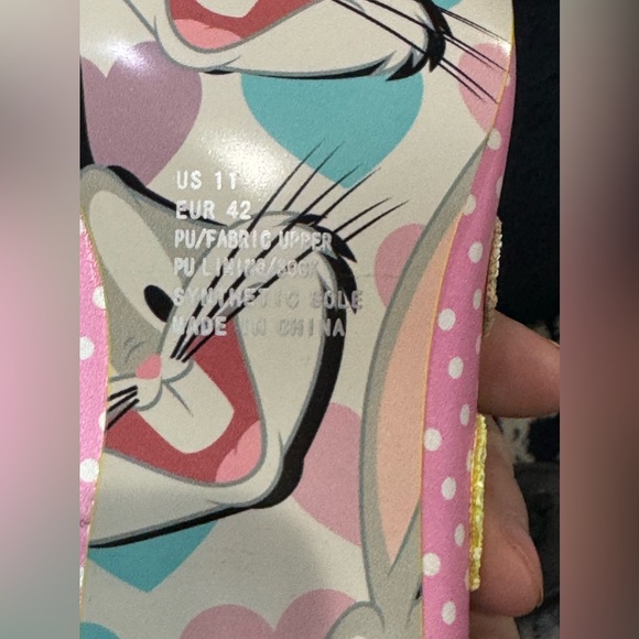 NWT Irregular Choice Looney Tunes Bunny Love Pink heels shoes size 11 - Picture 9 of 14